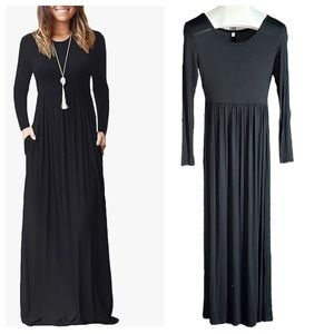 Hiyiyezi fashion boutique black maxi dress